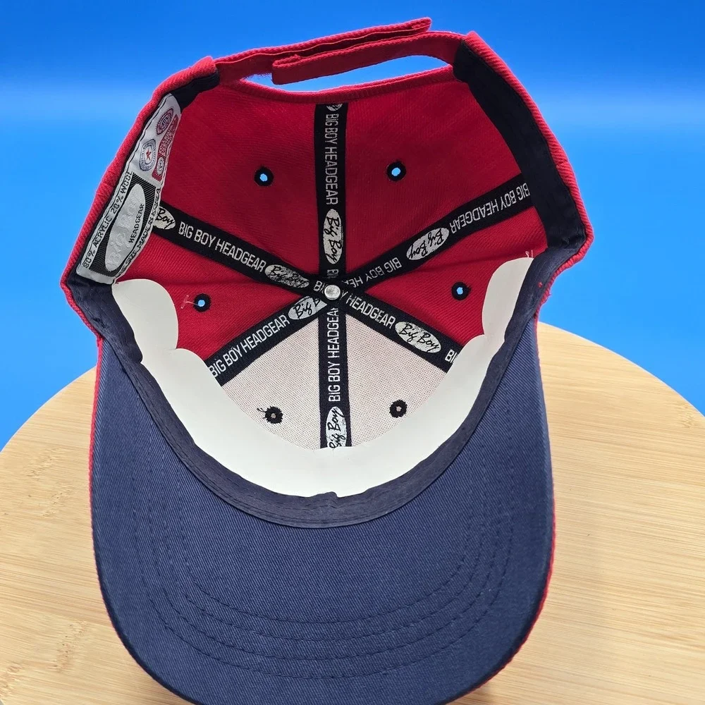 Vintage UNC‎ Tar Heels Hat Red Snapback Cap Big Boy Headgear NWT North Carolina